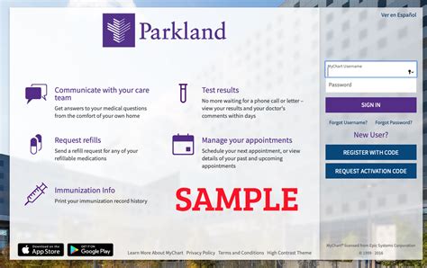 mychart parkland